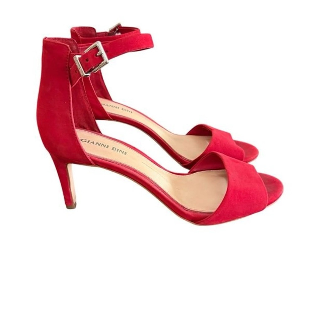 Gianni Bini Suede Ankle Strap Heels